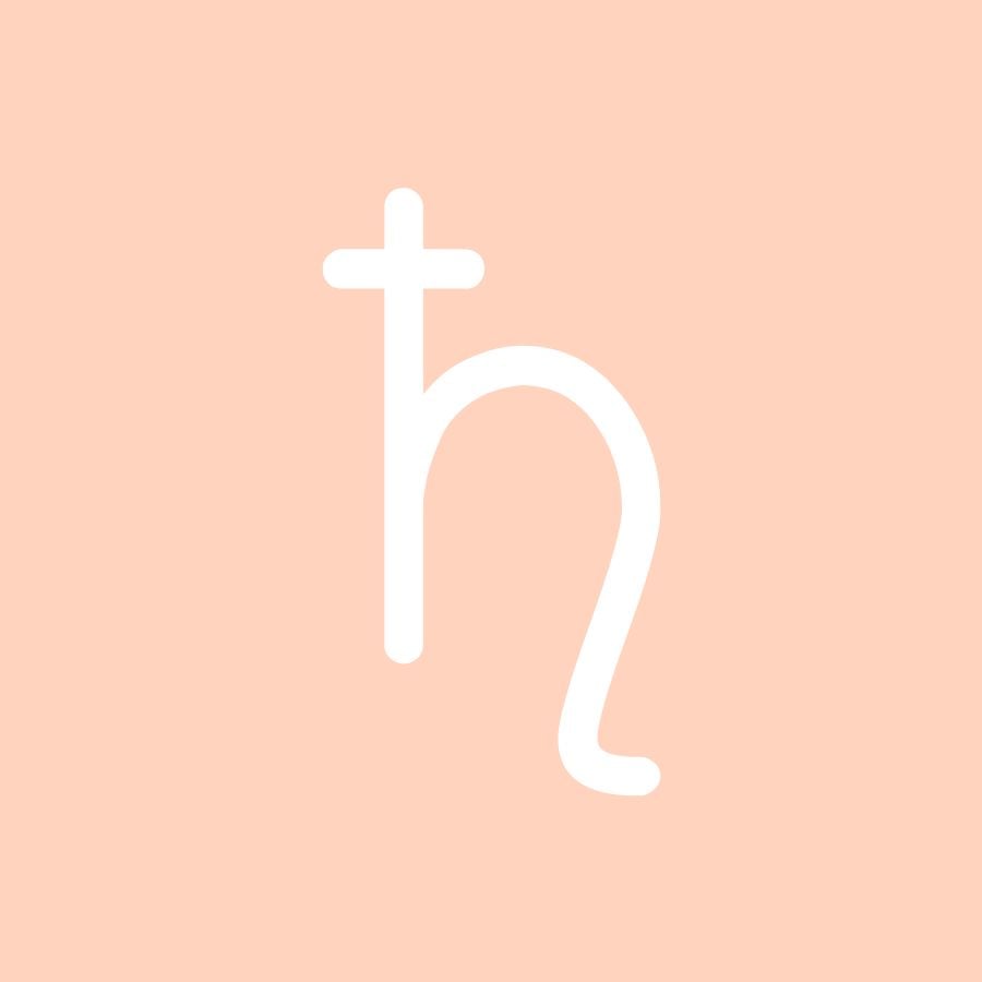 Astrological symbol of Saturn